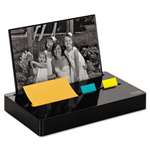Post-it&reg; Pop-up Notes Pop-up Note/Flag Dispenser Plus Photo Frame with 3 x 3 Pad, 50 1" Flags, Black # MMMPH100BK