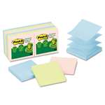 Post-it&reg; Greener Notes Recycled Pop-Up Notes Refill, 3 x 3, Pastel, 100 Sheets/Pad, 12 Pads/Pack # MMMR330RP12AP