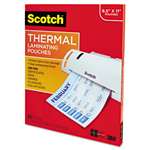 Scotch&trade; Letter Size Thermal Laminating Pouches, 3 mil, 11 1/2 x 9, 100 per Pack # MMMTP3854100