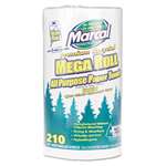 Marcal&reg; Small Steps&trade; 100% Premium Recycled Mega Roll Paper Towel, White, 210 Sheets/Roll, 12/Carton # MRC6210