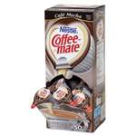 Coffee-mate&reg; Liquid Coffee Creamer, Cafe Mocha, 0.375 oz Cups, 50/Box, 4 Box/Carton # NES35115CT