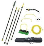Unger HiFlo nLite Water Fed Window Cleaning Pole Kit, HiMod 55'