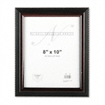 Nu-Dell Executive Document Frame, Plastic, 8 x 10, Blac