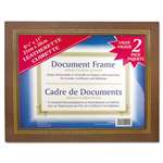 NuDell&trade; Leatherette Document Frame, 8-1/2 x 11, Espresso Brown, Pack of Two # NUD21203