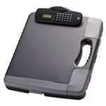 Officemate Portable Storage Clipboard Case w/Calculator, 11 3/4 x 14 1/2, Charcoal # OIC83302