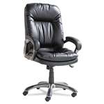 OIF Executive High-Back Swivel/Tilt Leather Chair, Black # OIFGM4119