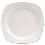 Office Settings Chef's Table Porcelain Square Dinnerware, Salad Plate, 8 1/2" dia, White, 8/Box # OSICTS2