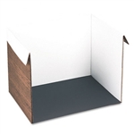 Pacon Corrugated Desktop Study Carrel, 25w x 18d x 17h,