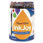 Paper Mate&reg; InkJoy 550 RT Ballpoint Retractable Pen, 1.0 mm, 12 Black/12 Blue/6 Red/6 Purple # PAP1862363