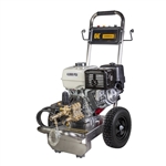BE Pressure PE-4013HWECOMZ gas pressure washer, Honda GX390 engine, 4000 PSI 4 GPM, AR triplex pump