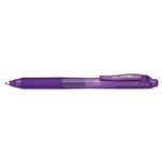 Pentel&reg; EnerGel X Retractable Roller Gel Pen, Violet, Medium # PENBL107V