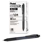 Pentel&reg; EnerGel X Retractable Roller Gel Pen, Black Ink, Bold # PENBL110A