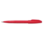 Pentel Sign Pen Porous Point Pen, Red Barrel, Red Ink, 