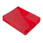 Pendaflex&reg; End Tab Poly Out Guides, Center "OUT" Tab, Letter, Red, 50/Box # PFX13541