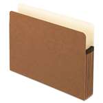 Pendaflex&reg; Anti Mold and Mildew File Pocket, Letter, 5 1/4" Exp, Red Fiber, 10/BX # PFX1534GAM