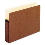 Pendaflex&reg; 5 1/4 Inch Expansion File Pocket, Manila/Red Fiber, Letter, 10/Box # PFX1534GOX