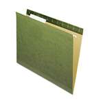 Pendaflex&reg; Reinforced Hanging Folders, No Tabs, Letter, Standard Green, 25/Box # PFX4152