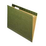 Pendaflex&reg; Reinforced Hanging Folders, 1/5 Tab, Letter, Standard Green, 25/Box # PFX415215