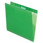 Pendaflex&reg; Reinforced Hanging Folders, 1/5 Tab, Letter, Bright Green, 25/Box # PFX415215BGR