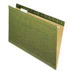 Pendaflex&reg; Reinforced Hanging Folders, No Tabs, Legal, Standard Green, 25/Box # PFX4153