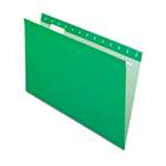 Pendaflex&reg; Reinforced Hanging Folders, 1/5 Tab, Legal, Bright Green, 25/Box # PFX415315BGR