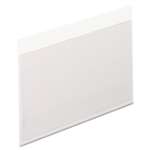 Pendaflex&reg; Self-Adhesive Vinyl Pockets, 3 x 5, Clear Front/White Backing, 100/Box # PFX99375