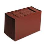 Pendaflex&reg; Earthwise&reg; EarthWise Recycled A-Z Expanding File, 21 Pockets, Red Fiber, Legal, Red # PFXER19A