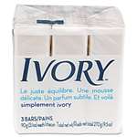 Ivory&reg; Individually Wrapped Bath Soap, White, 3.1oz Bar, 72/Carton # PGC12364