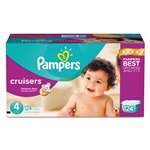 Pampers&reg; Cruisers Diapers, Size 4: 22 - 37 lbs, 124/Carton # PGC86283CT