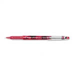 Pilot P-500 Gel Ink Stick Roller Ball Pen, Red Brl/Ink,