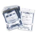 PM Company&reg; Clear Dual Deposit Bags, Tamper Evident, Plastic, 11 x 15, 100 Bags/Pack # PMC58008