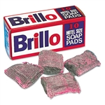 Brillo Steel Wool Soap Pad, 10/Box # PUXW240000