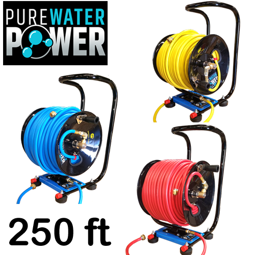 Pure Water Power Hose Reel Assembly 250 Ft, PWP-HR-250
