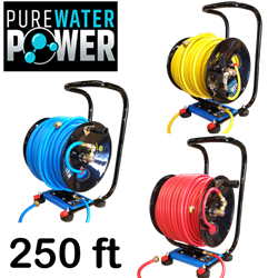 Pure Water Power Hose Reel Assembly 250 Ft, PWP-HR-250