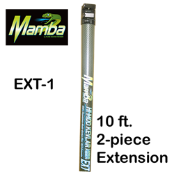 Pure Water Power Mamba 10 ft. Kevlar Hi-Mod Waterfed Pole Extension, PWP-KHM-EXT-1