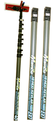 Pure Water Power Mamba 65 ft, 68 ft reach, Kevlar Hi-Mod Carbon Fiber  Waterfed Pole, PWP-MAMBA-65