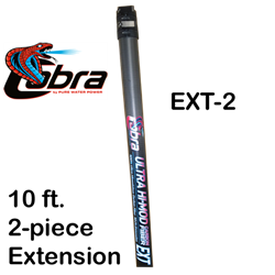 Pure Water Power Cobra 10 ft. Ultra Hi-Mod  Carbon Fiber Waterfed Pole Extension, PWP-UHM-EXT-2