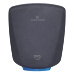WORLD DRYER Hand Dryer: VERDEdri, Automatic, 12 sec Dry Time, Aluminum, Graphite, ADA Compliant, 69 dBA, Q-962A2