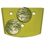 EDCO QC2B-SC-0030 30-grit double diamond Dyma-Dot grinding dots for soft concrete, pack of three