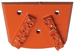 Edco Dyma-Crush Double Segment omni-directional PCD grinding tooling for hard coating and glue removal on concrete