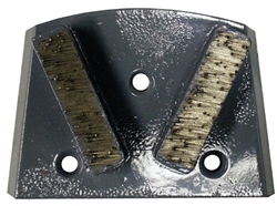 EDCO QC2S-MC-0018 18-grit medium-bond Dyma-Seg diamond grinding segments for Magna-Trap floor grinders