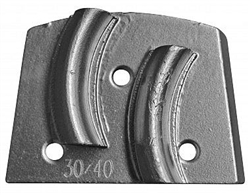 EDCO QCPK-MC-0030-L left-hand Dyma-Peak diamond grinding segments 3-pack for Magna-Trap grinders