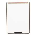 Quartet Oval Dry-Erase Board, 29 x 40, Metallic Bronze 