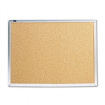 Quartet Cork Bulletin Board, Natural Cork/Fiberboard, 2