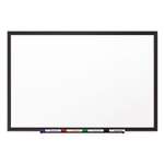 Quartet&reg; Classic Porcelain Magnetic Whiteboard, 72 x 48, Black Aluminum Frame # QRT2547B