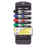 Quartet Marker Caddy Kit, Chisel Tip, 4 Assorted Colors