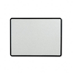 Quartet Contour Granite-Finish Tack Board, 48 x 36, Bla