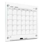 Quartet&reg; Infinity Magnetic Glass Calendar Board, 24 x 18 # QRTGC2418F