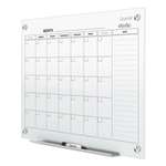 Quartet&reg; Infinity Magnetic Glass Calendar Board, 48 x 36 # QRTGC4836F