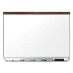 Quartet&reg; Prestige 2 DuraMax Porcelain Magnetic Whiteboard, 72 x 48, Mahogany Color Frame # QRTP557MP2